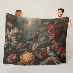 Tropische Papageien Dschungel Kronendach Botanisch Fleecedecke