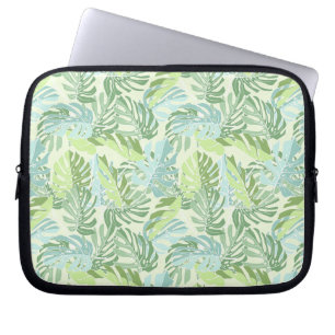 Tropische Pastellpalmblätter Laptopschutzhülle