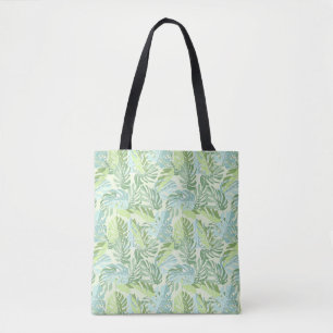 Tropische Pastellpalmblätter Tasche