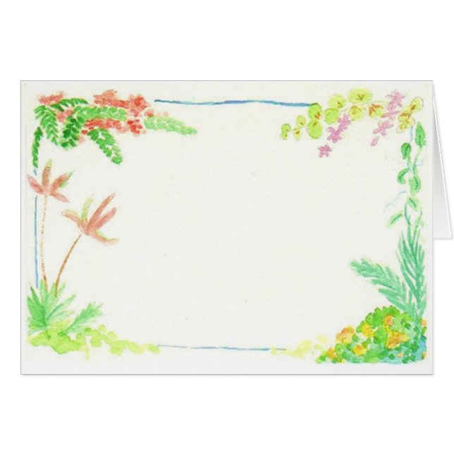 Tropische Pflanze (Vorderseite (Horizontal))