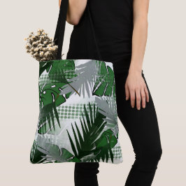 Tropische Pflanze, botanische Printgeschäfte / Str Tasche