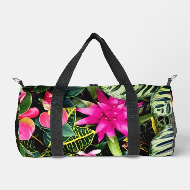Tropische Pflanze Duffle Bag (Vorderseite)