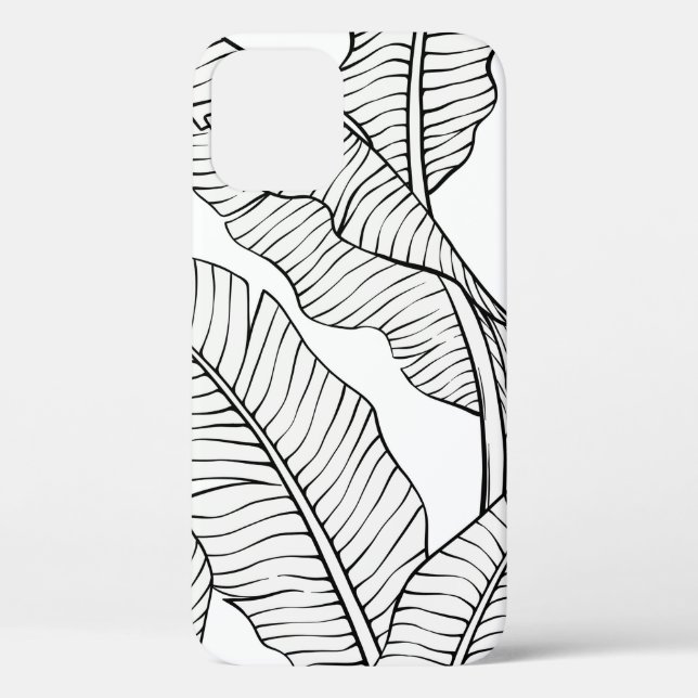 Tropische Pflanze und Blume nahtlos. Jung Case-Mate iPhone Hülle (Rückseite)