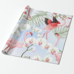 Tropische Pflanze und Blume. Nahtloses Muster, bb Geschenkpapier
