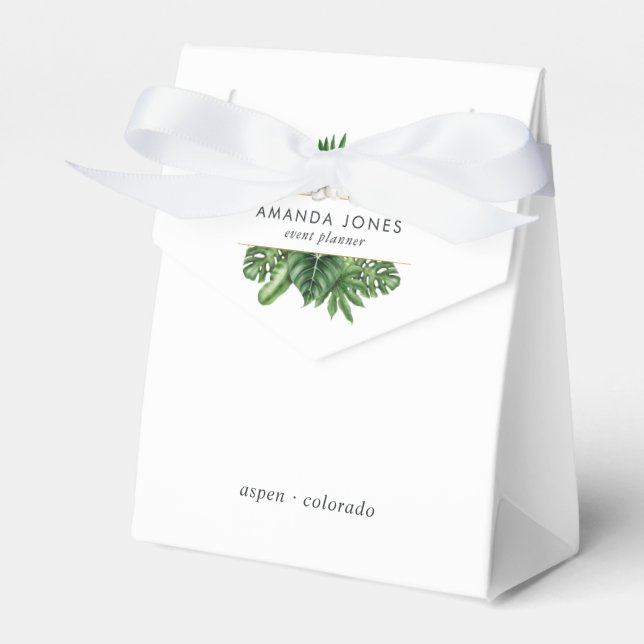 Tropische Pflanzen Geschenkschachtel (Vorderseite)