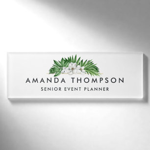 Tropische Pflanzen Namenschild