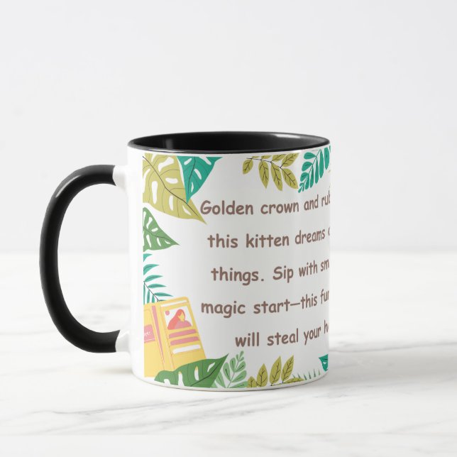 Tropische Pfoten & Krone Tasse (Links)