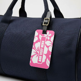 Tropische Pink Beach Blume Gepäckanhänger