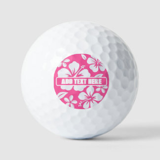 Tropische Pink Beach Blume Golfball