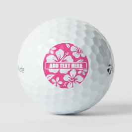 Tropische Pink Beach Blume Golfball