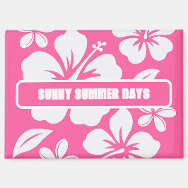 Tropische Pink Beach Blume Magnet