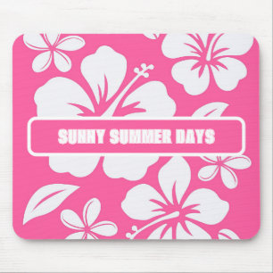Tropische Pink Beach Blume Mousepad