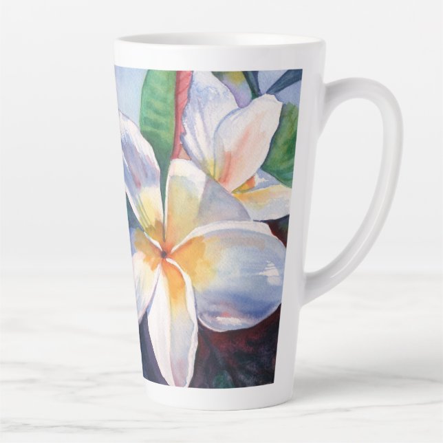 Tropische Plumeria-Blume Milchtasse (Rechts)