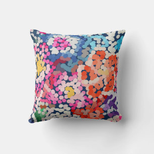 Tropische Plumeria gepunktete gefleckte Blumen abs Kissen