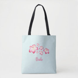 Tropische Plumeria Pink Wasserfarbe Bridal Tasche