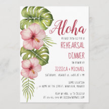 Tropische Probe Abendessen Aloha