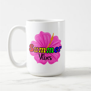 Tropische Regenbogen-Sommer-Vibes LGBTQ Stolz Fl Kaffeetasse