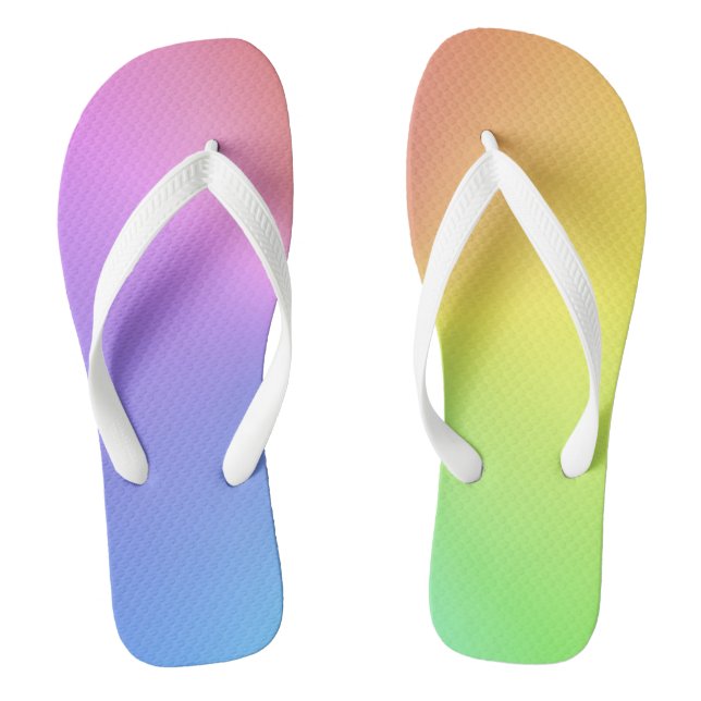 Tropische Regenbogenfarben Flip Flops (Fußbett)