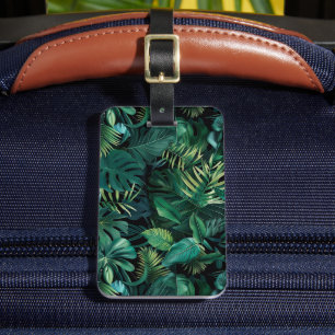 Tropische Regenwald-Blätter Gepäckanhänger