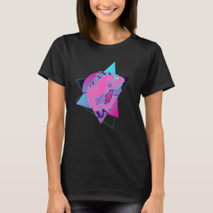 Tropische Reptilientierpest Lizard Vaporwave Igua T-Shirt