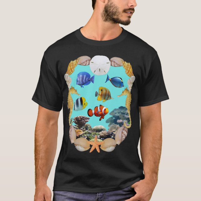 Tropische Riff-Fische T-Shirt (Vorderseite)