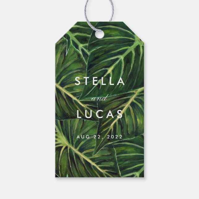 Tropische Romantik II Geschenkanhänger (Vorderseite)