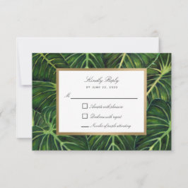 Tropische Romantik II RSVP Karte