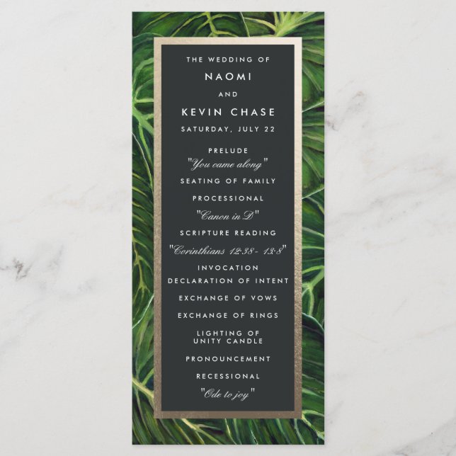 Tropische Romantik / Programm (Vorderseite)