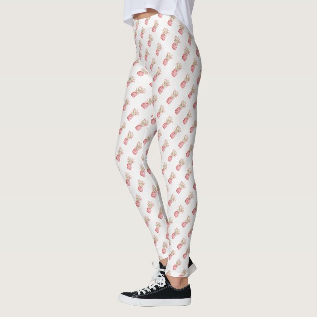 Tropische | rosa Ananas Leggings (Links)