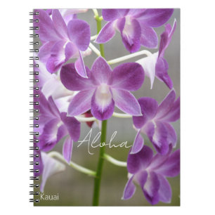 Tropische rosa Orchideenblüten Kauai Notizblock