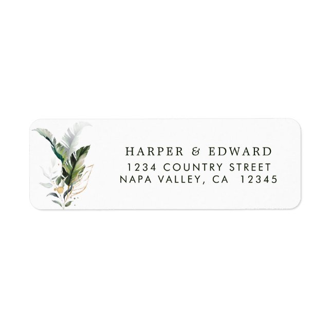 Tropische Rücksendeadresse (Vorne)