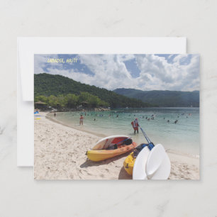 Tropische Ruhe - Labadestrand Szene Postkarte