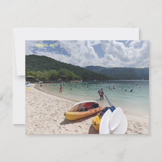 Tropische Ruhe - Labadestrand Szene Postkarte