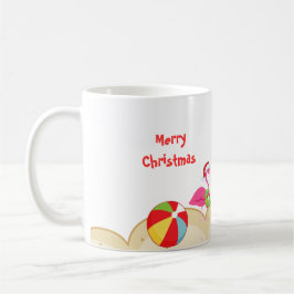 Tropische Sankt-Strand-WeihnachtsTasse Kaffeetasse