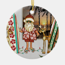 Tropische Sankt-Weihnachtsverzierung mit
