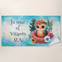 Tropische Schale benötigt Vitamin Sea Beach Handtu