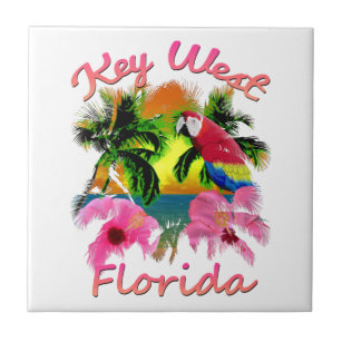 Tropische Schlüssel Key Wests Florida Fliese