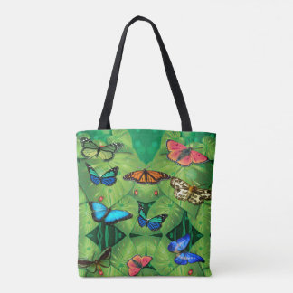 Tropische Schmetterlingsgarten-Tasche Tasche