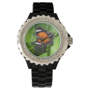 Tropische Schmetterlingswache Armbanduhr