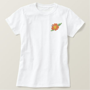 Tropische Schönheit Besticktes T-Shirt