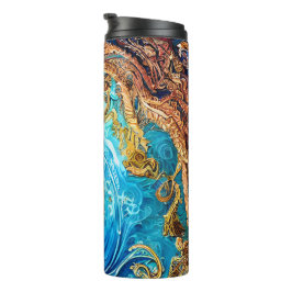Tropische Seascape Beach Ozeanwellen Thermosbecher