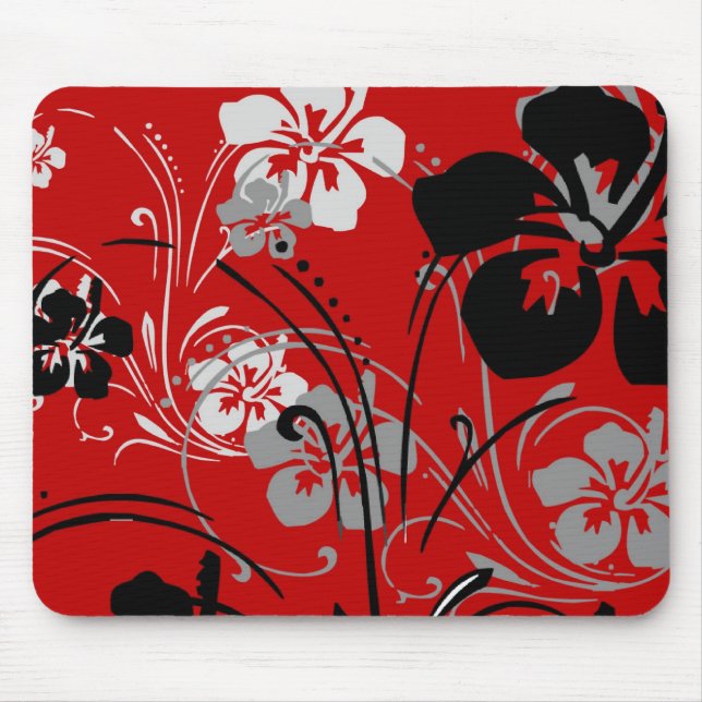 Tropische Serenade (Rot) Mousepad (Vorne)