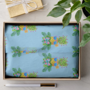 Tropische singende Ananas-Lady Weihnachten Ferien Seidenpapier