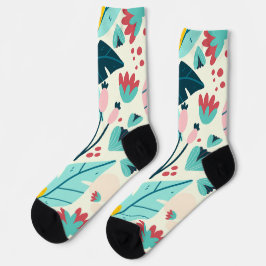 Tropische Sommer-Blätter Socken