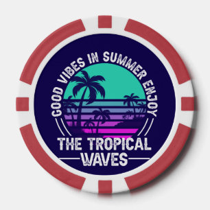 Tropische Sommerbeuteln-82646 Pokerchips