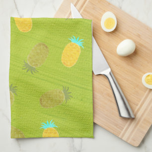 Tropische Sommerfrüchte Kiwi Grün Geschirrtuch