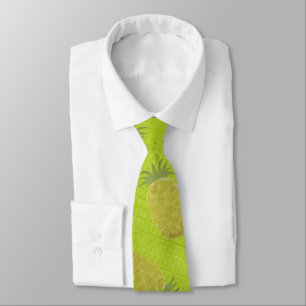 Tropische Sommerfrüchte Kiwi Grün Krawatte