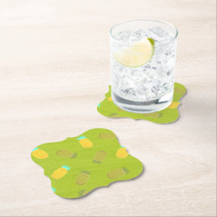 Tropische Sommerfrüchte Kiwi Grün Untersetzer