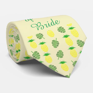 Tropische Sommerhochzeitpinienbäume und Palmen-Blä Krawatte
