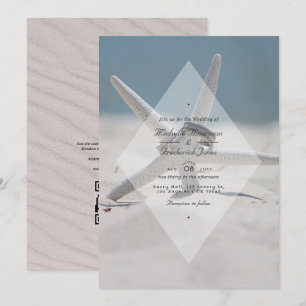 Tropische Sommerstrand-QR-Code-RSVP-Hochzeit Einladung